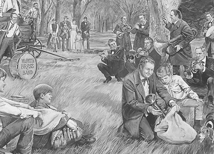 La Brass Band dei pionieri mormoni pionieri mormoni