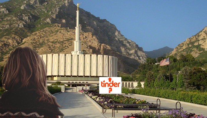 Applicazione Tinder e il tempio mormone