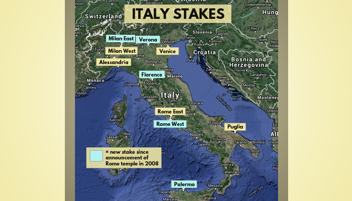 I pali della Chiesa Mormone in Italia map_italy_2