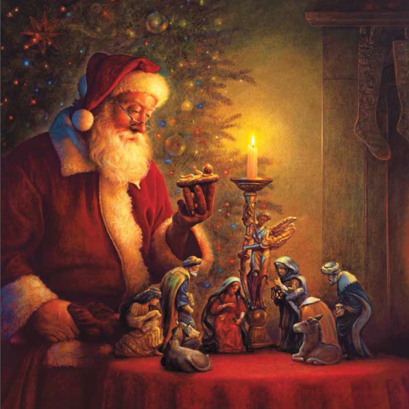 babbo natale e il bambino gesù Baboo natale