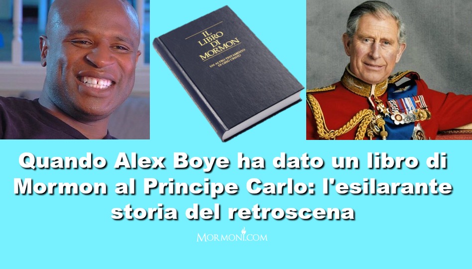Un libro di Mormon al Principe Carlo