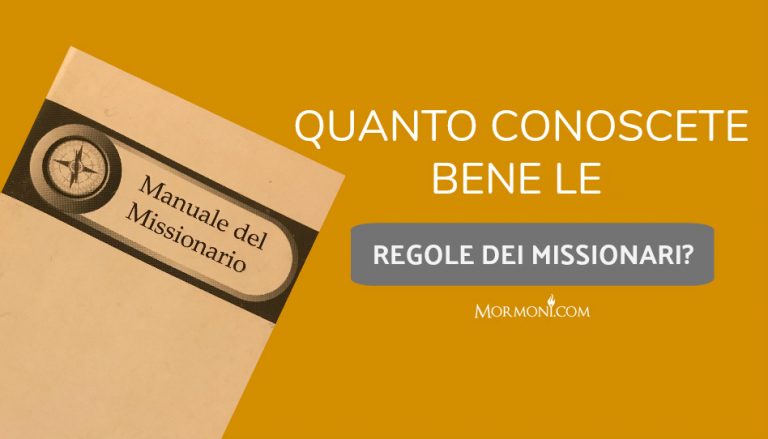 regole dei missionari mormoni