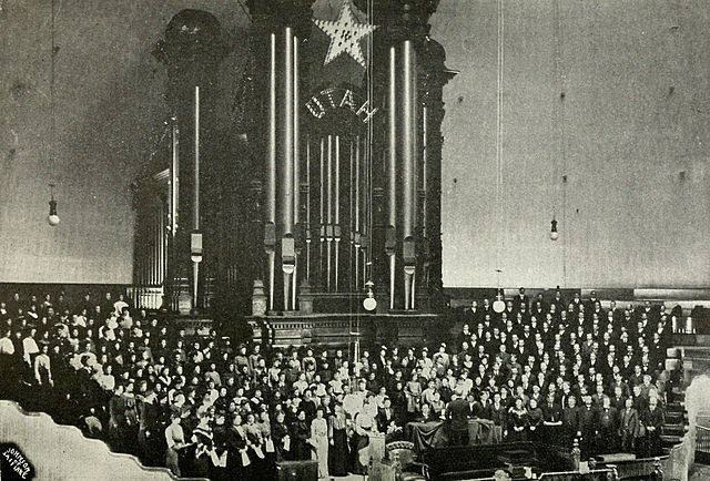 Il coro del Tabernacolo mormone riconoscimento dello stato dello Utah nel 1896