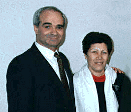 Vicenzo Conforte e la moglie Vicenzo Conforte e la moglie
