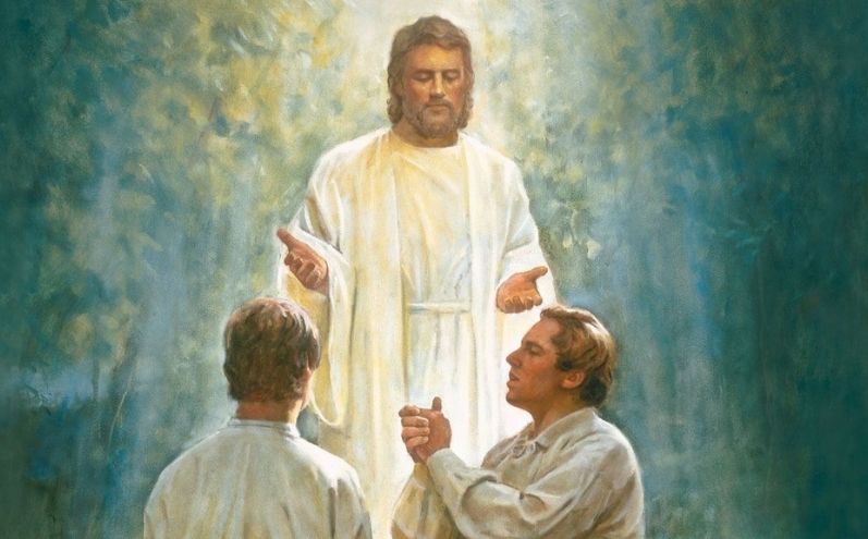 Gesù appare a Joseph Smith e Oliver Cowdery Il sacerdozio e la filiazione