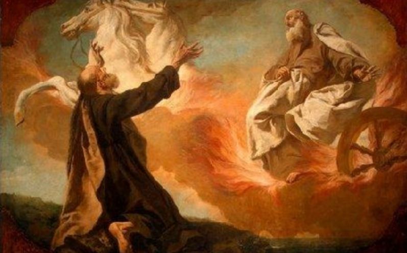 L'ascensione al cielo del profeta Elia profeti traslati