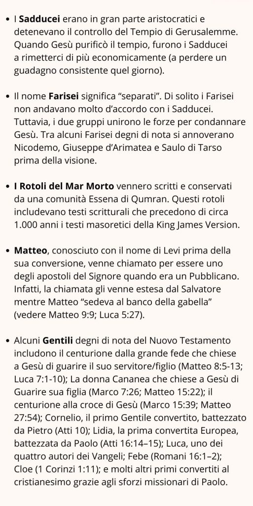 panorama del nuovo testamento